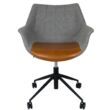 Doulton irodai design szék, barna textilbőr/szövet