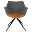 Doulton design szék, vintage barna