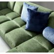 Orto jobb ottomános kanapé, zöld velúr