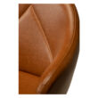 Manta design szék, vintage világos barna műbőr