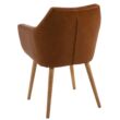 Flora design szék, brandy textilbőr