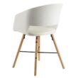 Cai design szék, fehér műanyag