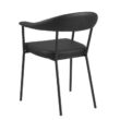 Ava design szék, fekete textilbőr