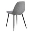 Wilma design szék, világosszürke szövet