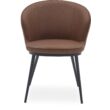 Gain design szék, konyakszínű textilbőr