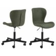 Batilda irodai design szék, zöld szövet