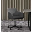 Charlton design irodai szék, sötétszürke, fekete csillagláb