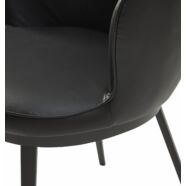 Gain design szék, fekete textilbőr