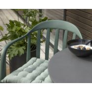 Arres kerti kávézóasztal, szürke, fekete fém láb