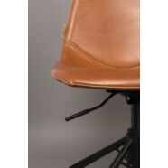 Franky irodai design szék, barna textilbőr