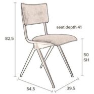 New Willow design szék, antracit