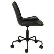 Hype irodai design szék, fekete bőr
