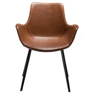 Hype design karfás szék vintage világos barna bőr