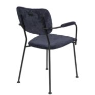 Benson design karfás szék, sötétkék