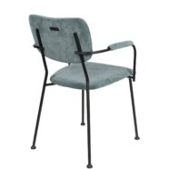 Benson design karfás szék, szürkéskék