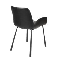 Brit LL design karfás szék, fekete
