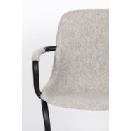 Thirsty design karfás szék, szürke