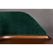 Finn íróasztal, lakkozott kőris, zöld bársony