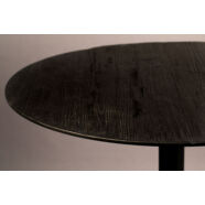Braza bisztró asztal, fekete kerek, D75 cm