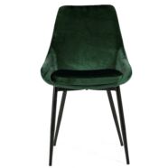 Lex design szék, zöld velúr