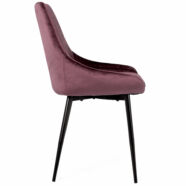 Lex design szék, rózsaszín velúr