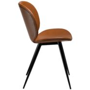 Cloud design szék, vintage barna textilbőr