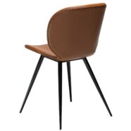 Cloud design szék, vintage barna textilbőr
