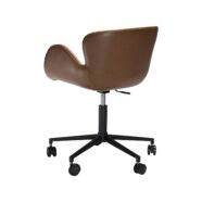 Gaia irodai design szék, brandy bőr