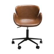 Gaia irodai design szék, brandy bőr