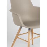 Albert design szék karfás, taupe