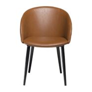 Dual design karfás szék, vintage világosbarna textilbőr, KIFUTÓ!
