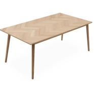 Richmond bővíthető étkezőasztal, olajozott tölgy, 160cm