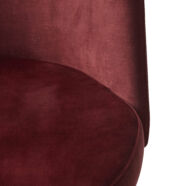 Bray design szék, borvörös velúr