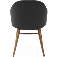 Ashton design karfás szék, sötétszürke szövet