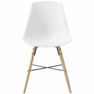 Jila design szék, fehér műanyag