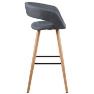 Grace design bárszék, sötétszürke szövet