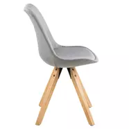 Dima design szék, világosszürke szövet