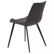 Hype design szék, sötétszürke textilbőr
