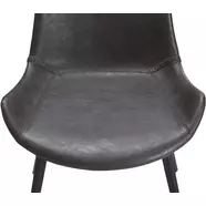 Hype design szék, sötétszürke textilbőr