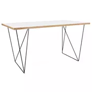 Flow asztal fehér/fekete láb
