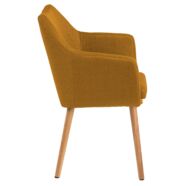 Flora design szék, sárga szövet