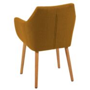 Flora design szék, sárga szövet