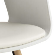Cai design karfás szék, fehér műanyag