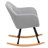 Emilia design hintaszék, világosszürke szövet