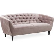 Ria 3 személyes kanapé, rózsaszín bársony