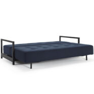 Bifrost ágyazható kanapé, kék/fekete szövet