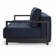 Bifrost ágyazható kanapé, kék/fekete szövet