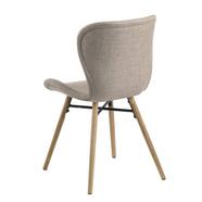 Batilda design szék, homok/szürke szövet