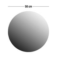 Gila tükör, fekete, D50 cm