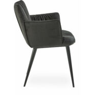 Join design karfás szék, fekete velúr